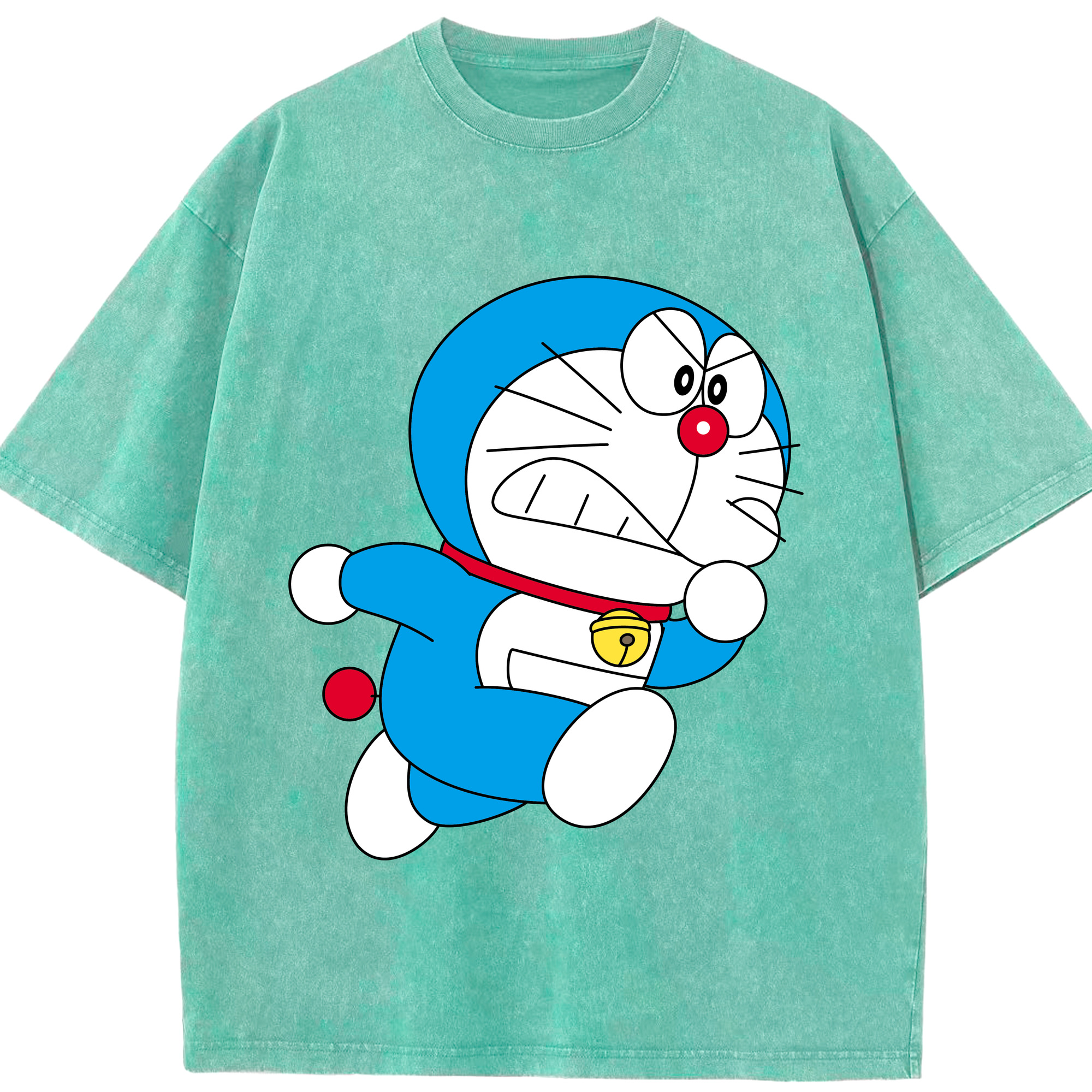 （画像用） ドラえもん Doraemon 綿100% ヴィンテージ風 半袖Tシャツ（フロントプリント）
